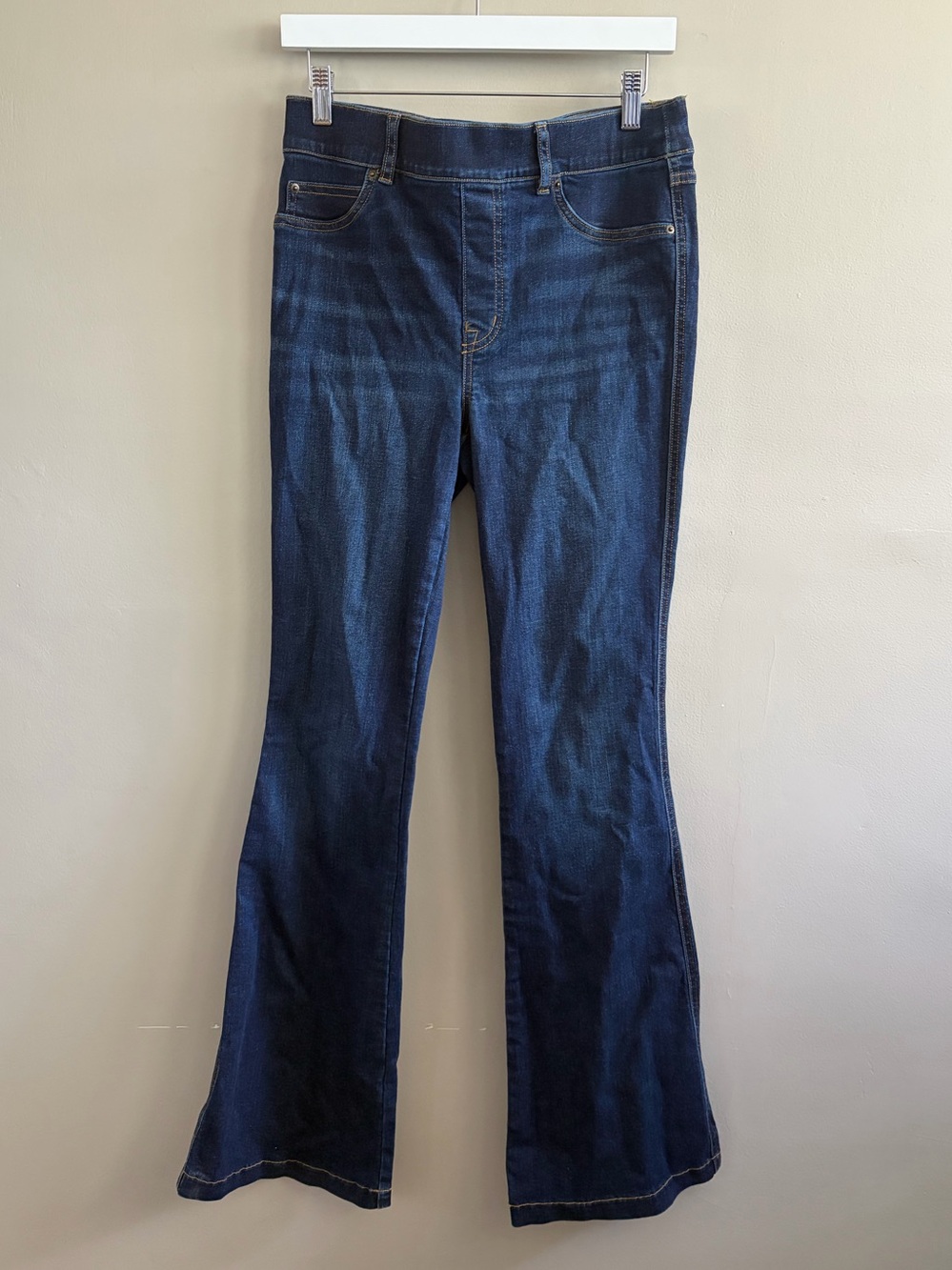 SPANX Flare Jeans Dark Wash Size Medium Slimming